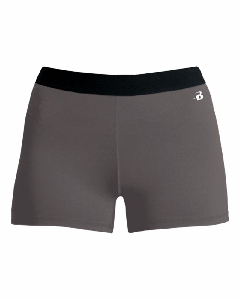 Badger Sport 2629 Pro Compression Girls' Short Front Fullsize"