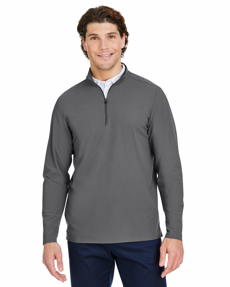 devon & jones dg410 crownlux performance® men's windsor welded quarter-zip Front Fullsize