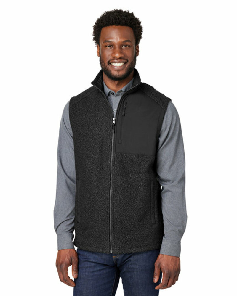north end ne714 men's aura sweater fleece vest Front Fullsize