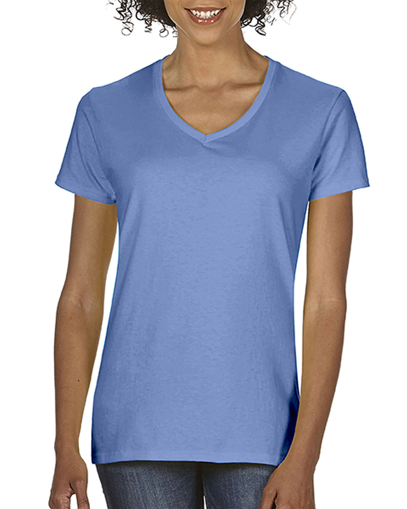 comfort colors c3199 ladies'  midweight rs v-neck t-shirt Front Fullsize