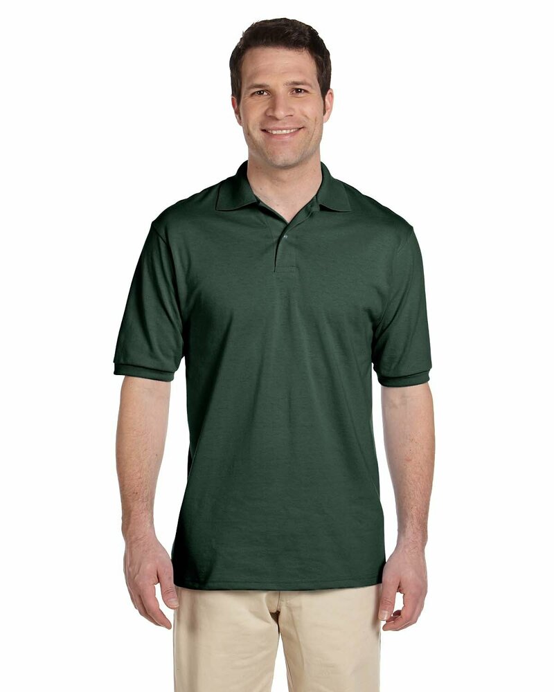 Jerzees 437 Adult SpotShield™ Jersey Polo Front Fullsize"