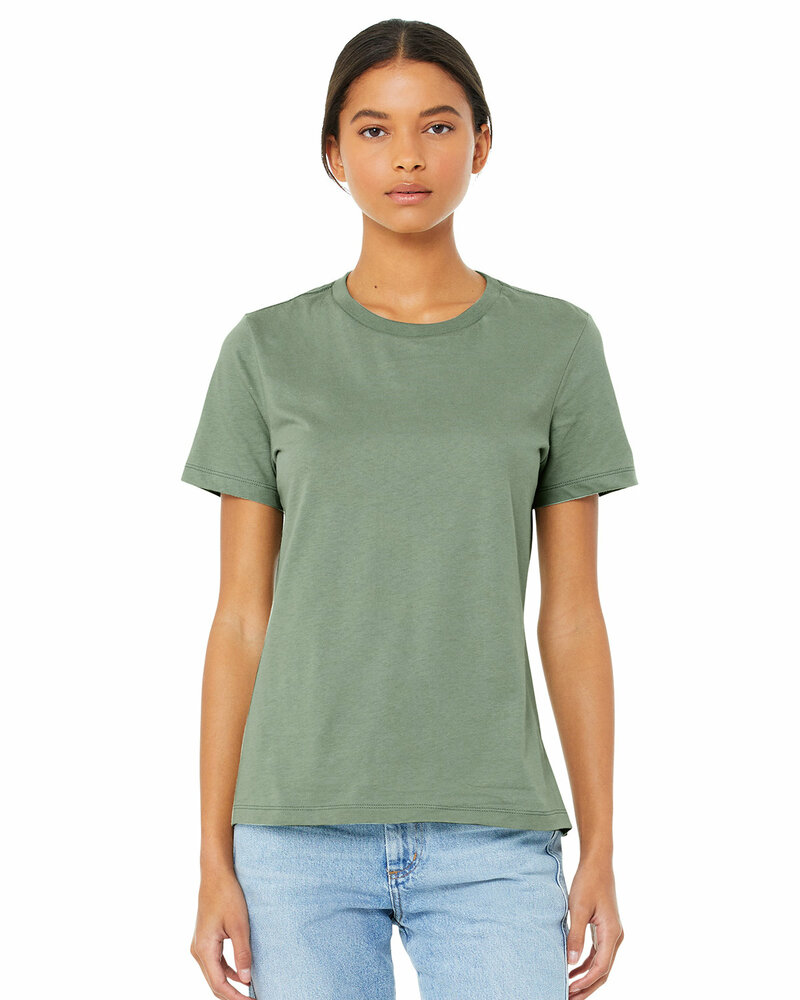 Bella + Canvas B6400 Ladies' Relaxed Jersey Short-Sleeve T-Shirt Front Fullsize"