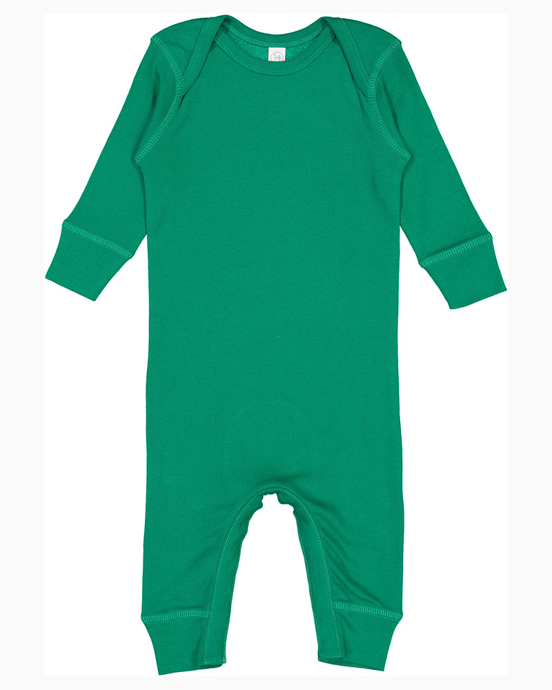 rabbit skins 4412 infant baby rib coverall Front Fullsize
