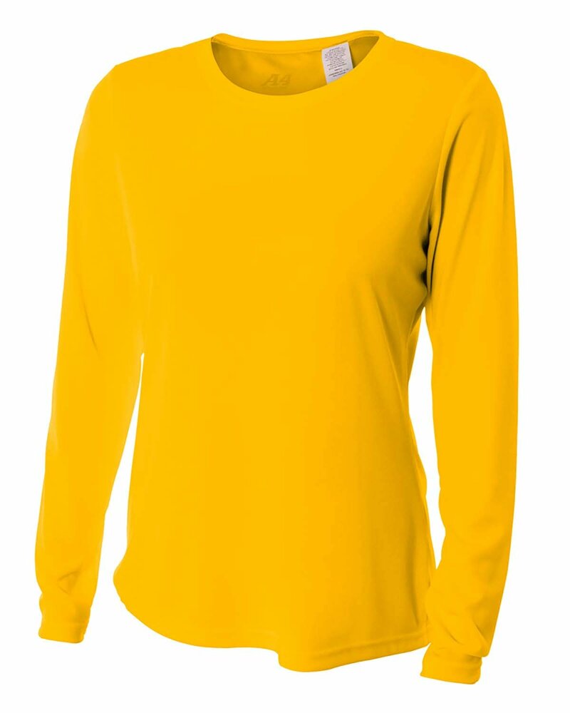 A4 NW3002 Ladies' Long Sleeve Cooling Performance Crew Shirt Front Fullsize"