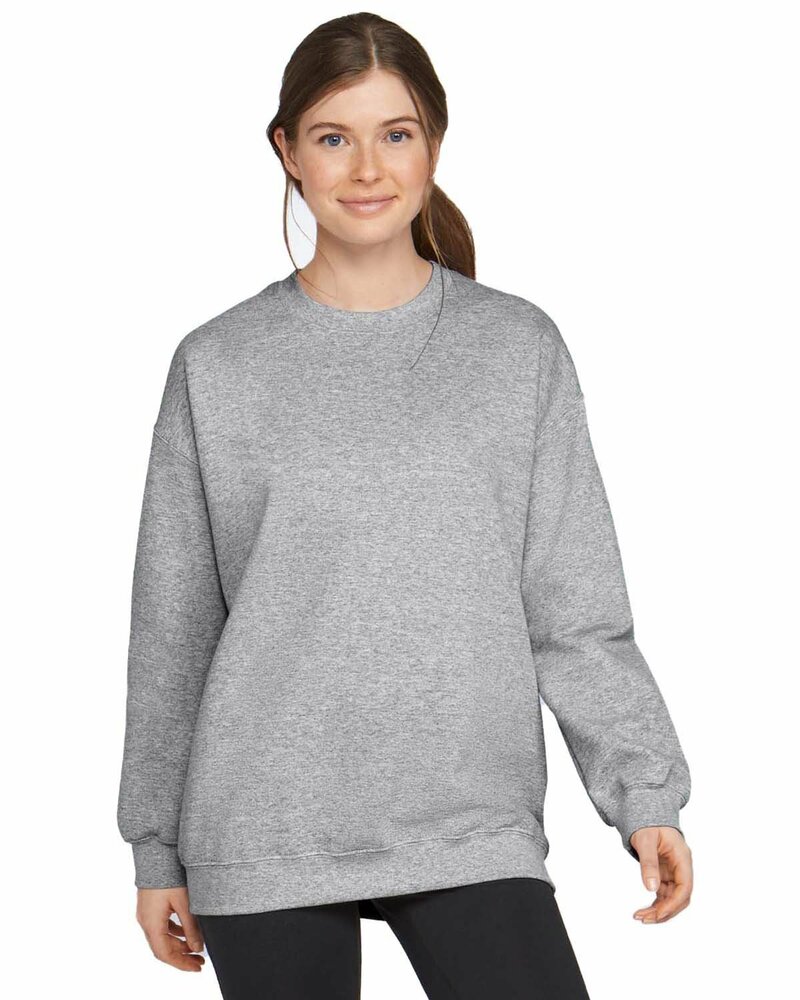 gildan sf000 adult softstyle® fleece crew sweatshirt Front Fullsize