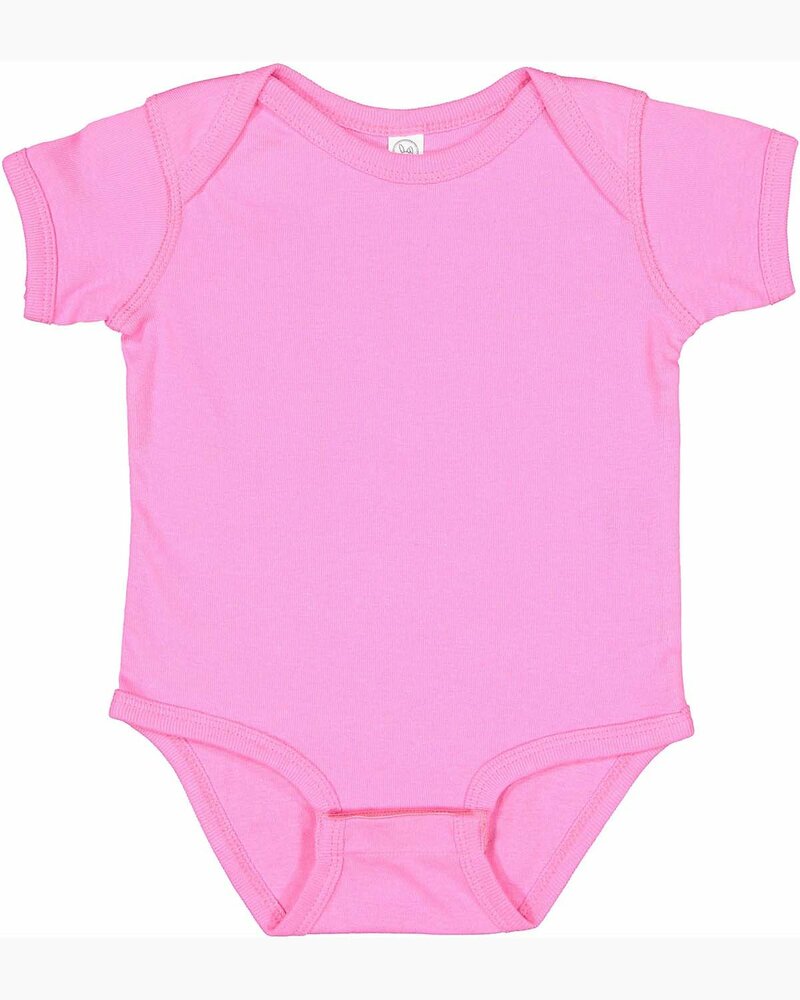 rabbit skins 4400 infant baby rib bodysuit Front Fullsize