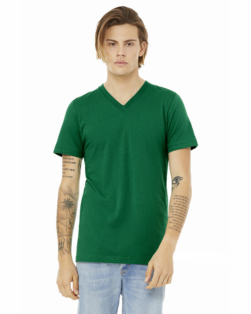 Bella + Canvas 3005 Unisex Jersey Short-Sleeve V-Neck T-Shirt Front Fullsize"