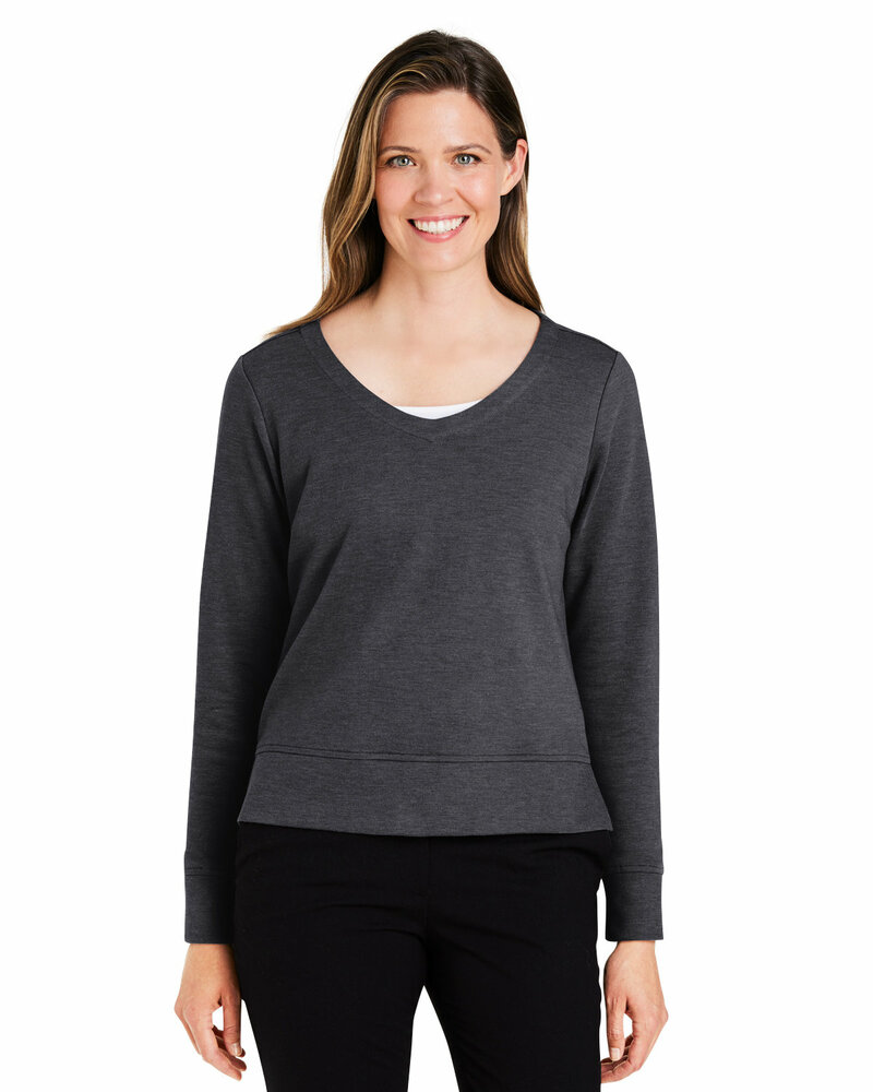 devon & jones dg482w ladies' new classics™ charleston pullover Front Fullsize