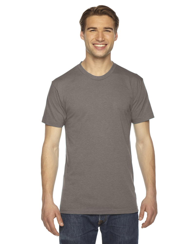 american apparel tr401 unisex triblend usa made short-sleeve track t-shirt Front Fullsize