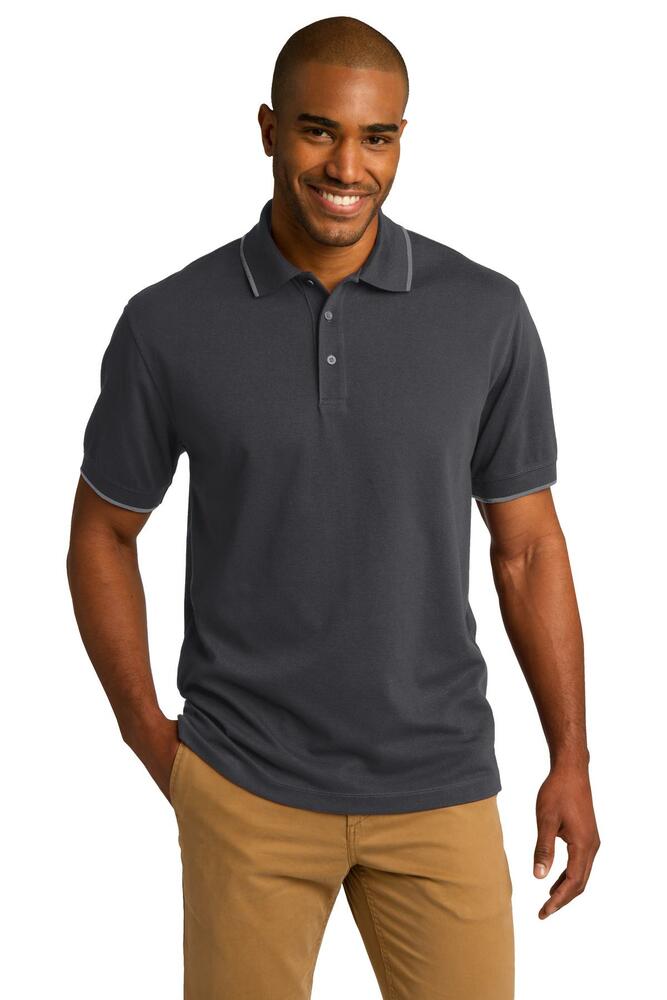 port authority k454 rapid dry™ tipped polo Front Fullsize