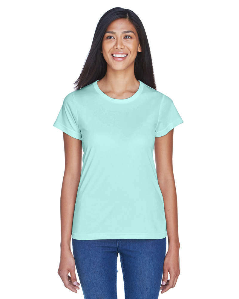 ultraclub 8420l ladies' cool & dry sport performance interlock t-shirt Front Fullsize