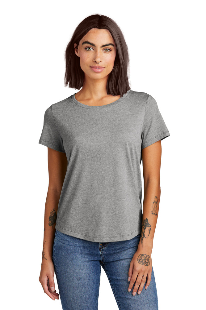 allmade al2015 women's relaxed tri-blend scoop neck tee Front Fullsize