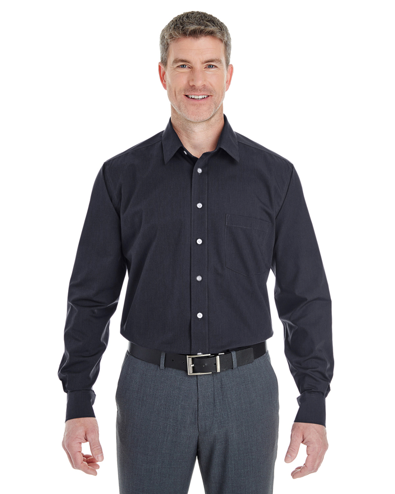 devon & jones dg534 men's crown woven collection™ striped shirt Front Fullsize