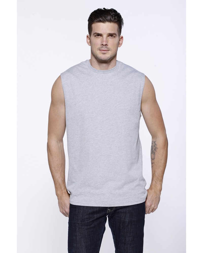 startee st2150 men's cotton muscle t-shirt Front Fullsize