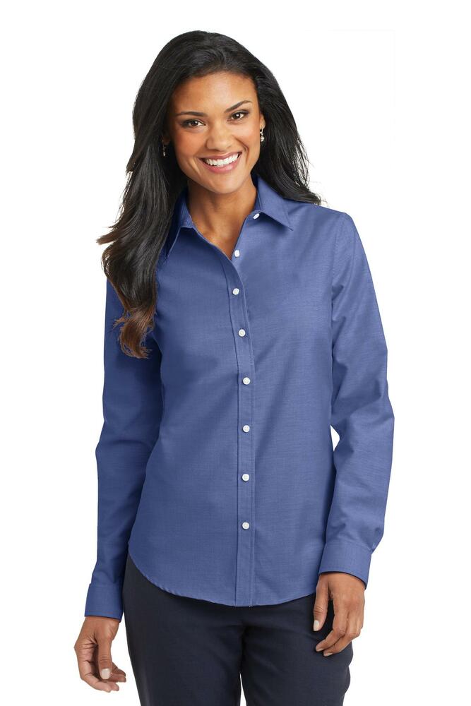 Port Authority L658 Ladies SuperPro ™ Oxford Shirt Front Fullsize"