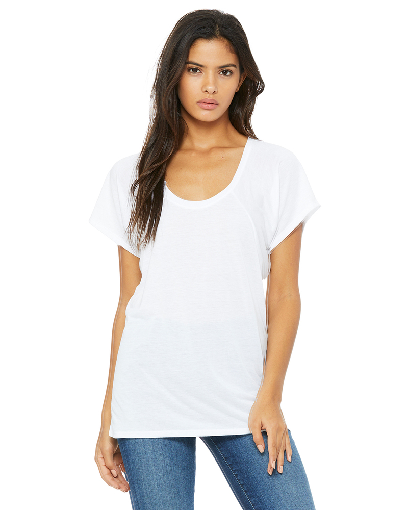 bella + canvas b8801 ladies' flowy raglan t-shirt Front Fullsize