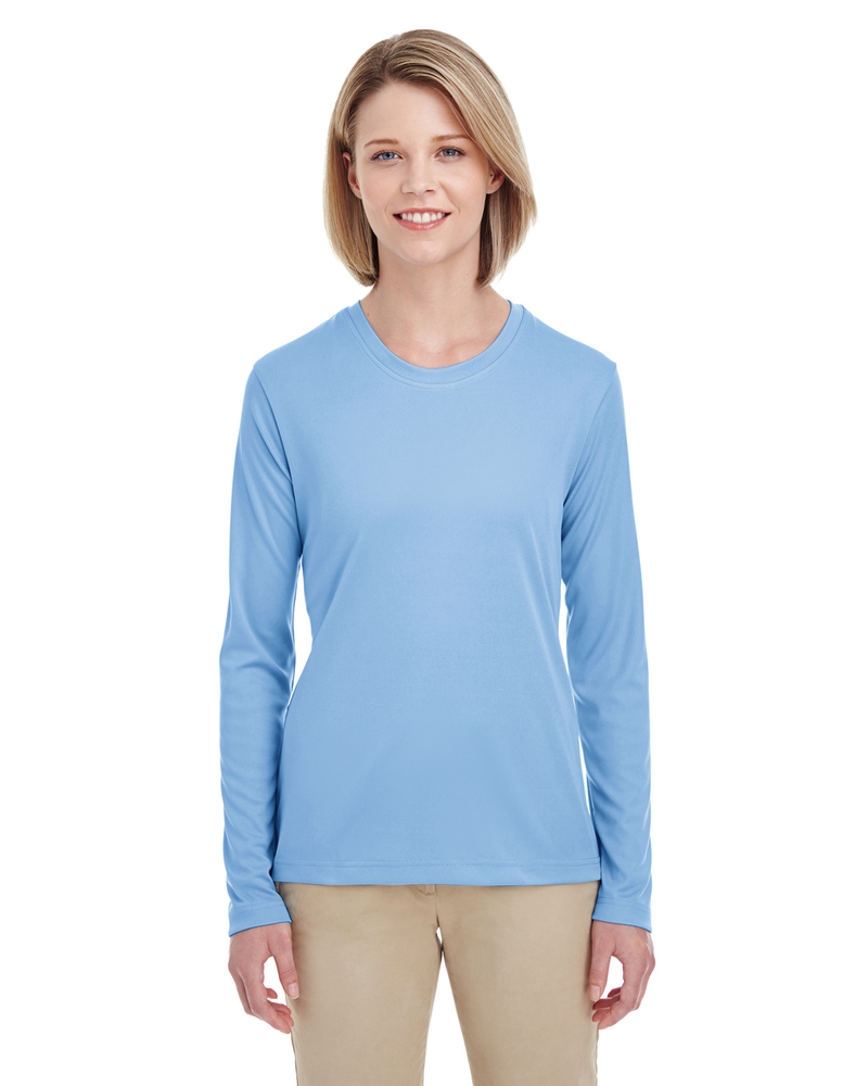 UltraClub 8622W Ladies' Cool & Dry Performance Long-Sleeve Top Front Fullsize"