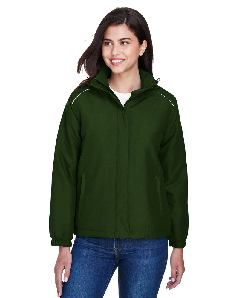 core365 78189 ladies' brisk insulated jacket Front Fullsize