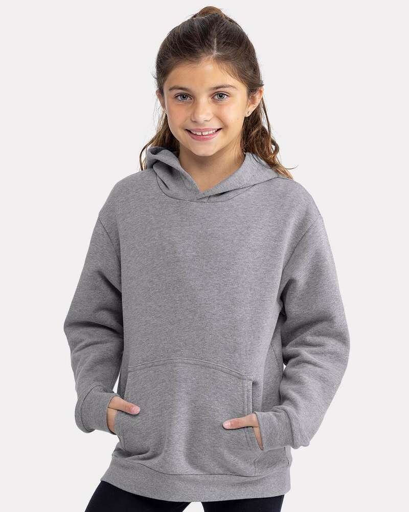 next level 9113 youth fleece pullover hooded sweatshirt Front Fullsize