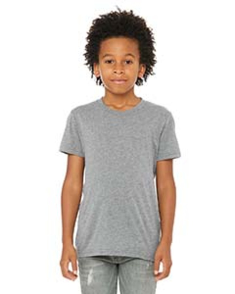 bella + canvas 3413y youth triblend short sleeve t-shirt Front Fullsize