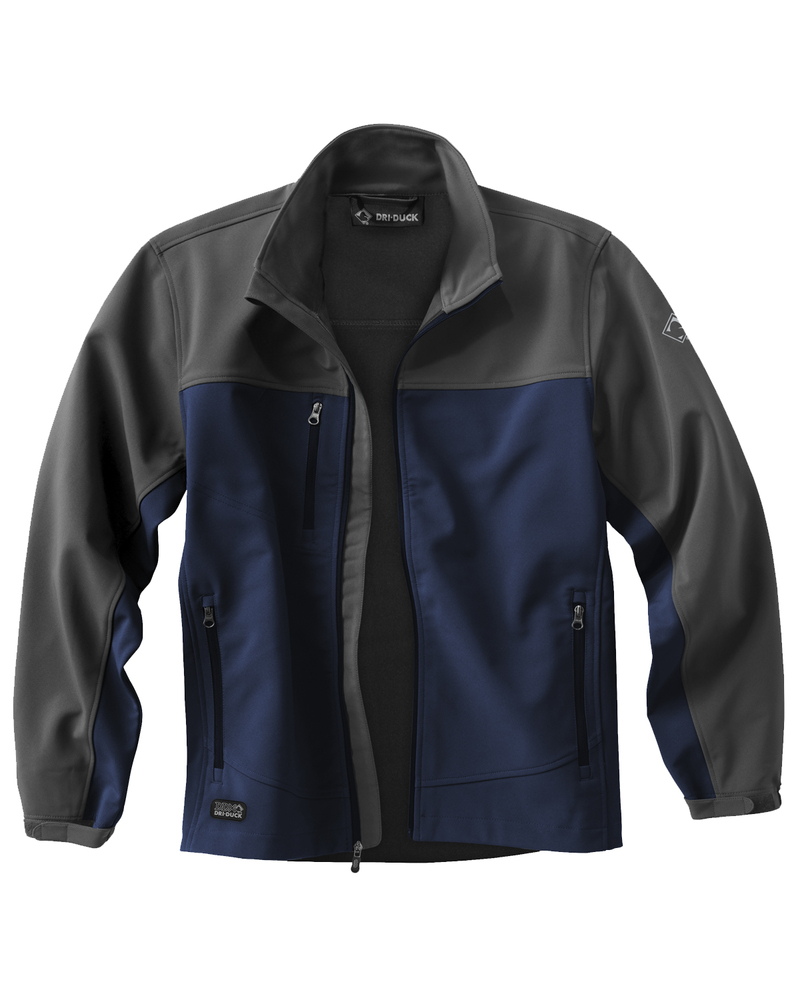 Dri Duck 5350 Men's Poly Spandex Motion Softshell Jacket Front Fullsize"