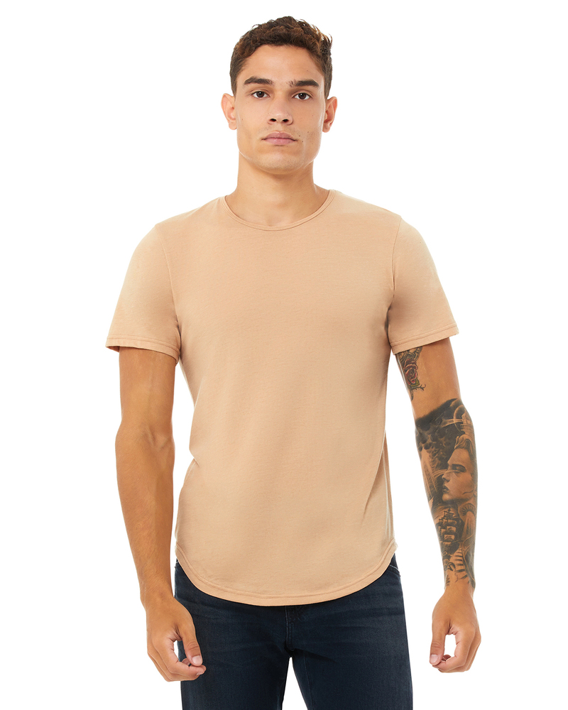 Bella + Canvas 3003C Fast Fashion Men's Curved Hem Short Sleeve T-Shirt Front Fullsize"
