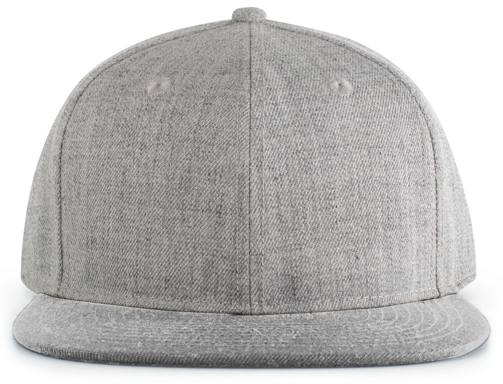 Pacific Headwear P750 Wool Blend Heather Snapback Cap Front Fullsize"