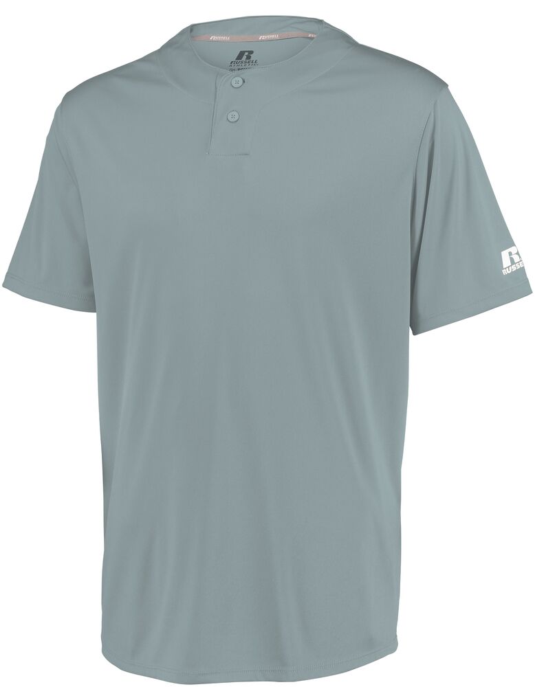 Russell Athletic 3R7X2B Youth Performance Two-Button Solid Jersey Front Fullsize"