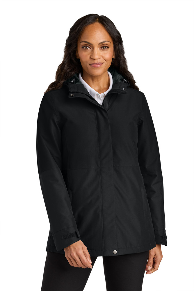 Port Authority L721 Women's Insulated Heavy Ripstop Jacket Front Fullsize"