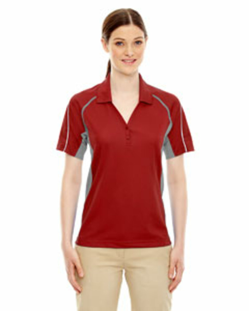 extreme 75110 ladies' eperformance™ parallel snag protection polo with piping Front Fullsize
