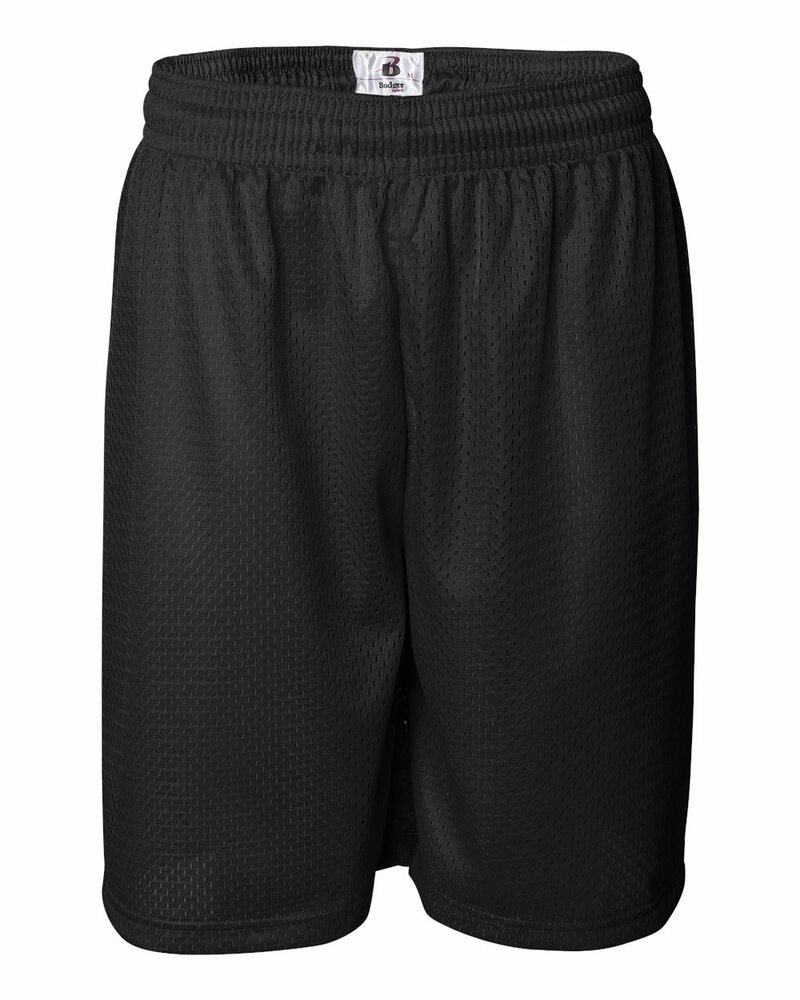 badger sport 7209 adult mesh/tricot 9" shorts Front Fullsize