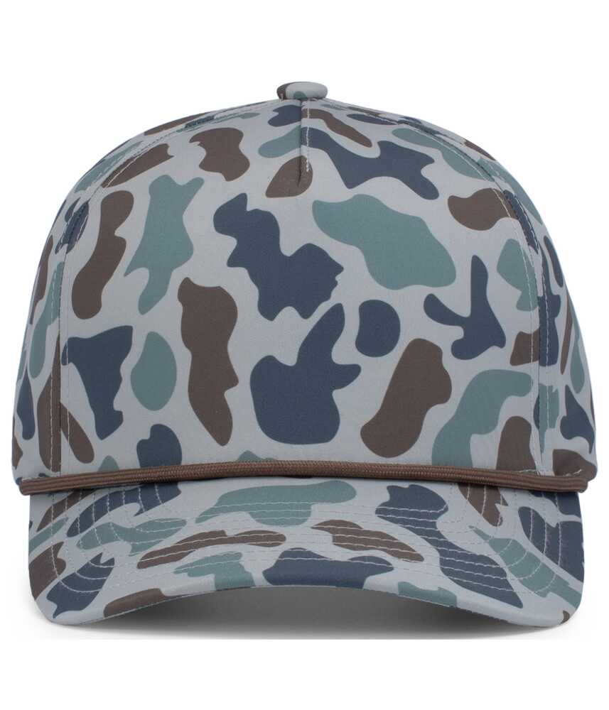 Pacific Headwear P685 DUCK CAMO 5-PANEL TRUCKER CAP Front Fullsize"
