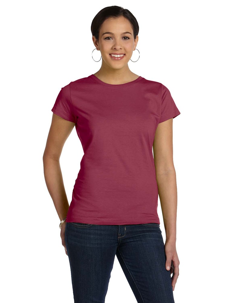 LAT 3516 Ladies Fine Jersey Tee Front Fullsize"