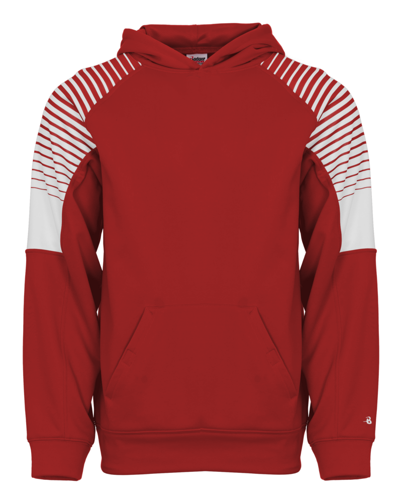 Badger Sport 2405 Lineup Youth Fleece Hood Front Fullsize"