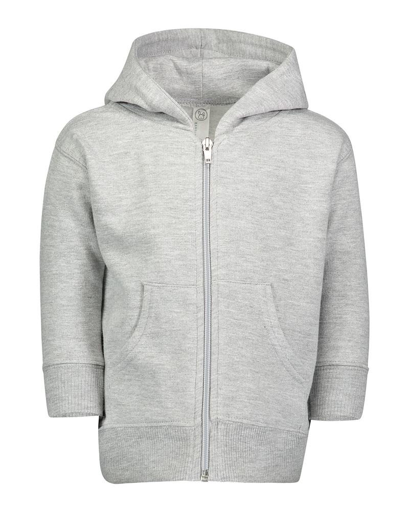 rabbit skins 3446 infant zip fleece hoodie Front Fullsize