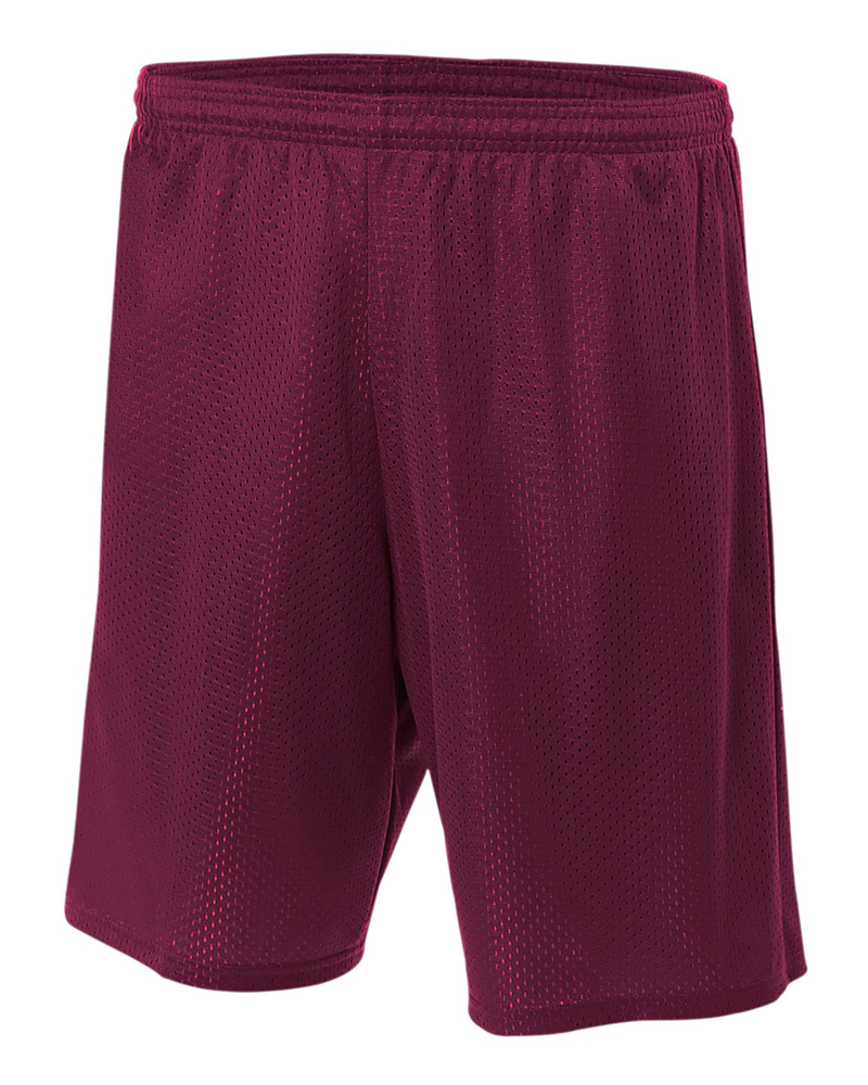 A4 N5296 Sprint Lined Tricot Mesh 9" Shorts Front Fullsize"
