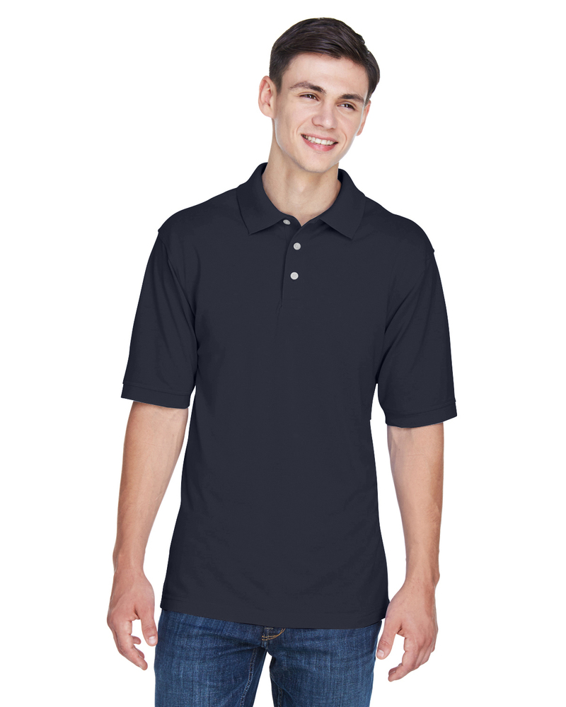Harriton M265T Men's Tall 5.6 oz. Easy Blend™ Polo Front Fullsize"