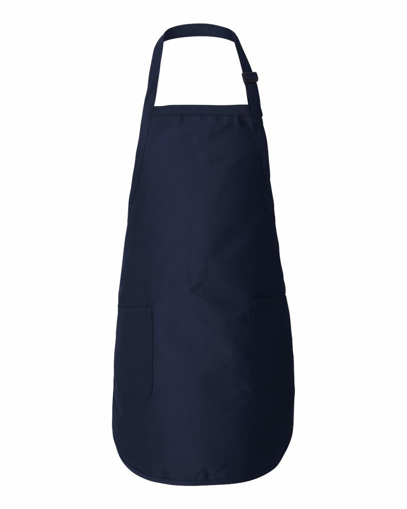 q-tees q4350 full-length apron with pockets Front Fullsize