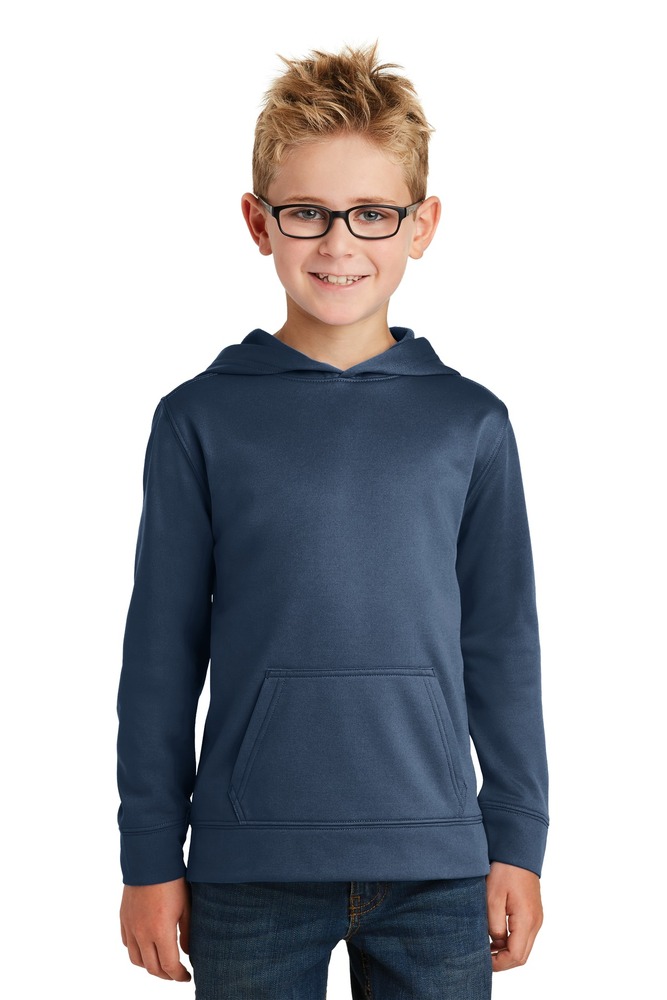 Port & Company PC590YH Youth Performance Fleece Pullover Hooded Sweatshirt Front Fullsize"