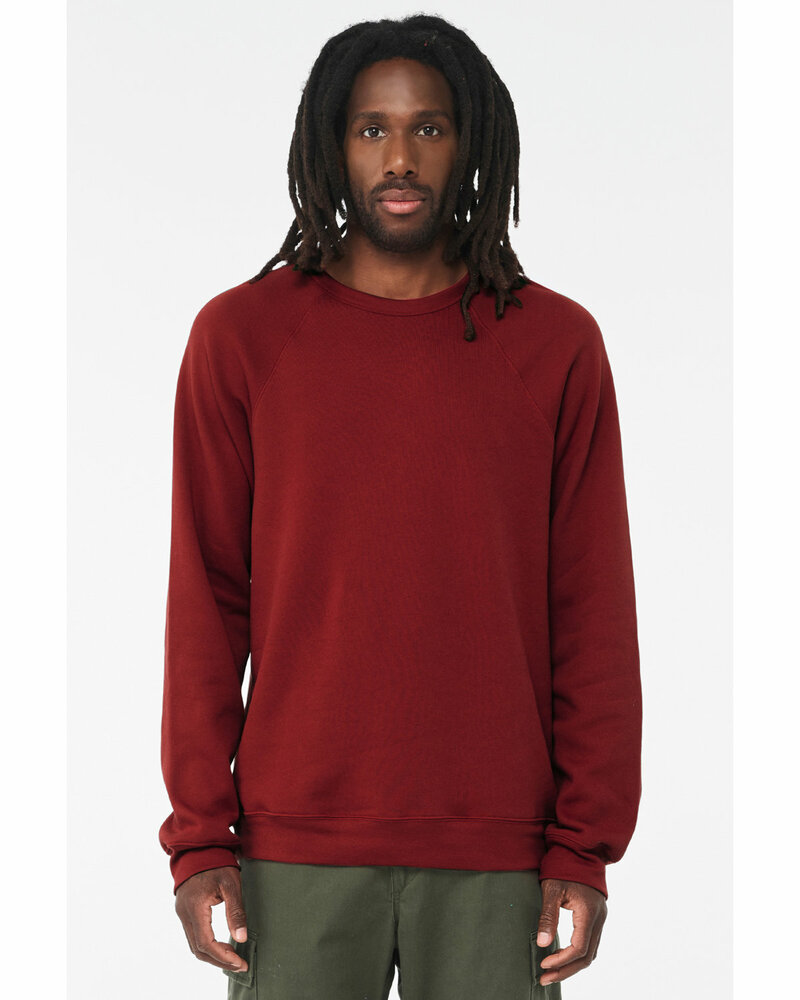 Bella + Canvas 3901 Unisex Sponge Fleece Crewneck Sweatshirt Front Fullsize"