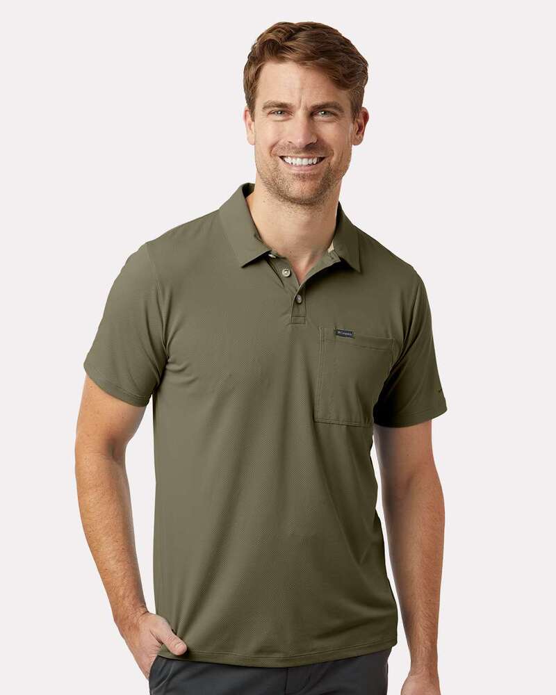 Columbia 211856 Tech Trail™ Utility Polo Front Fullsize"