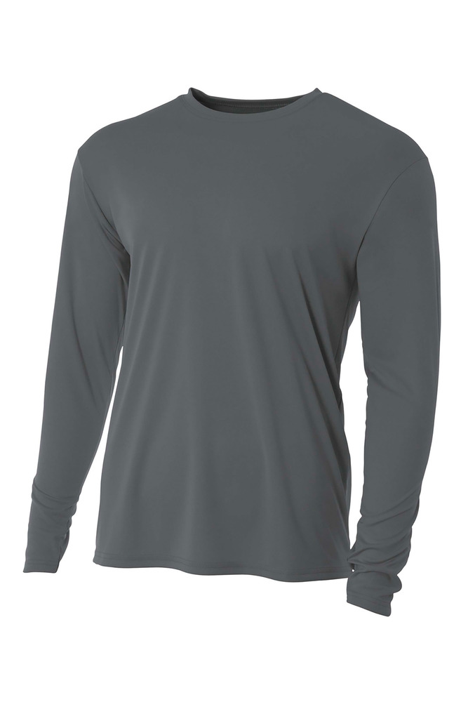 a4 n3165 men's cooling performance long sleeve t-shirt Front Fullsize