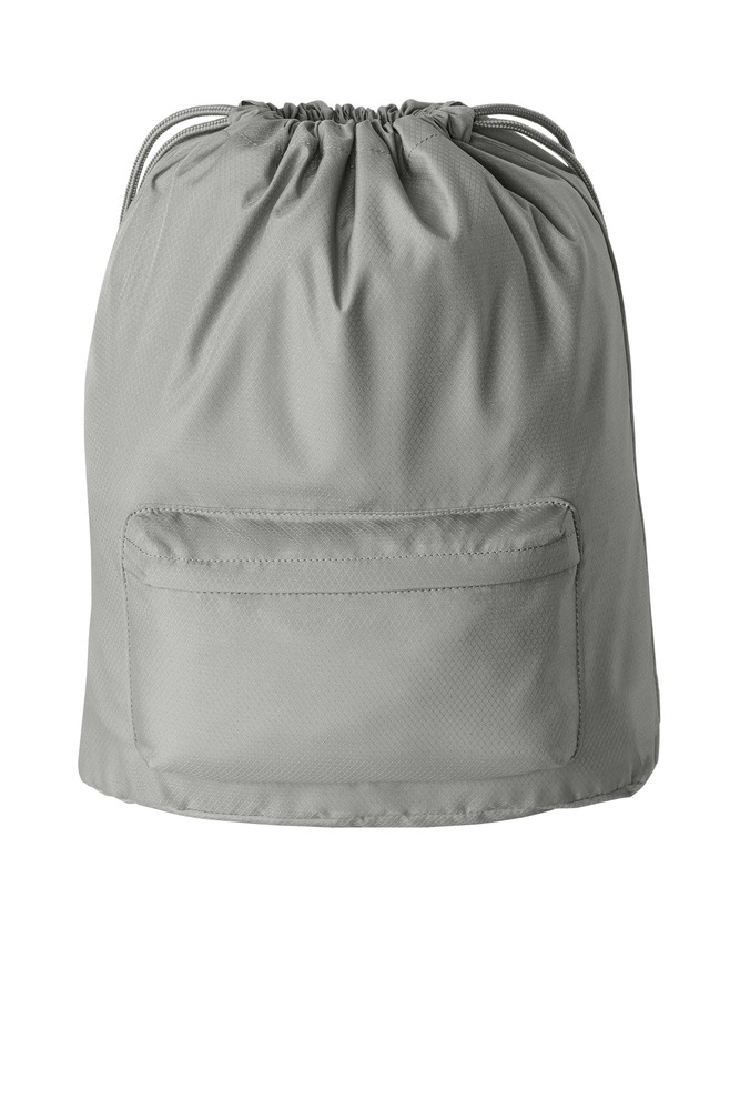port authority bg637 diamond pocket cinch Front Fullsize