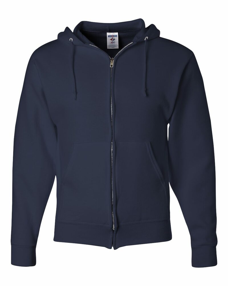 Jerzees 993 NuBlend® Full-Zip Hooded Sweatshirt Front Fullsize"