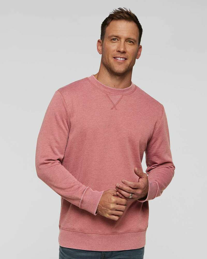 LAT 6935 Unisex Vintage Wash Crew Front Fullsize"