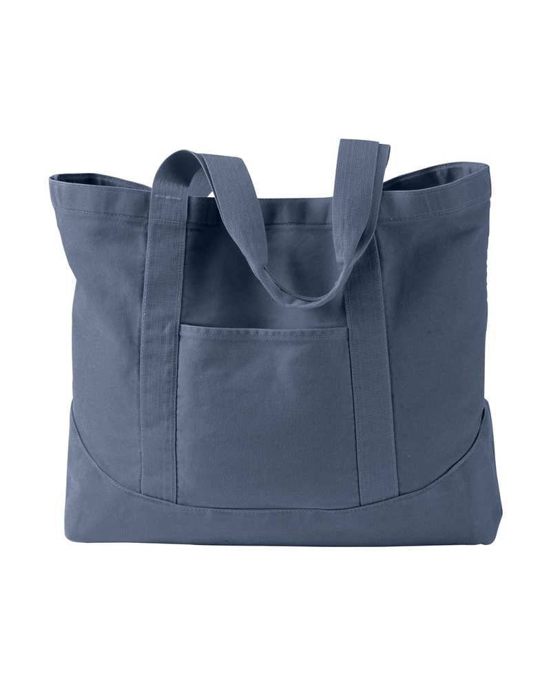 Authentic Pigment 1904 Pigment-Dyed Large Canvas Tote Front Fullsize"