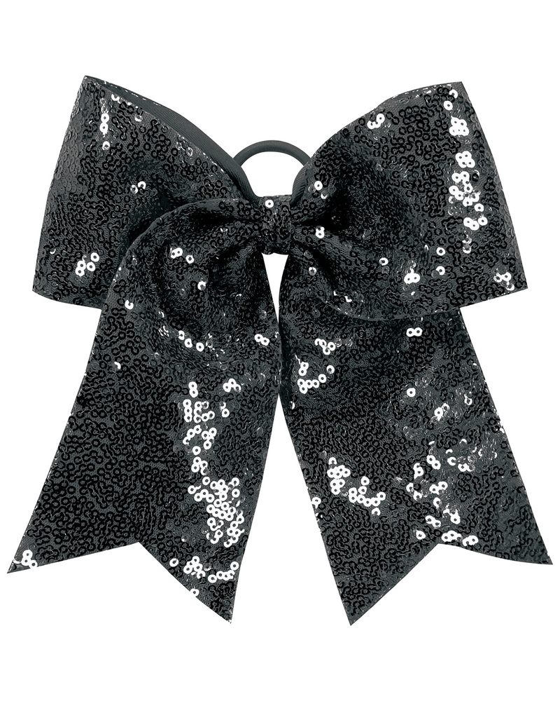 augusta sportswear 6702 sequin cheer glitter bow Front Fullsize