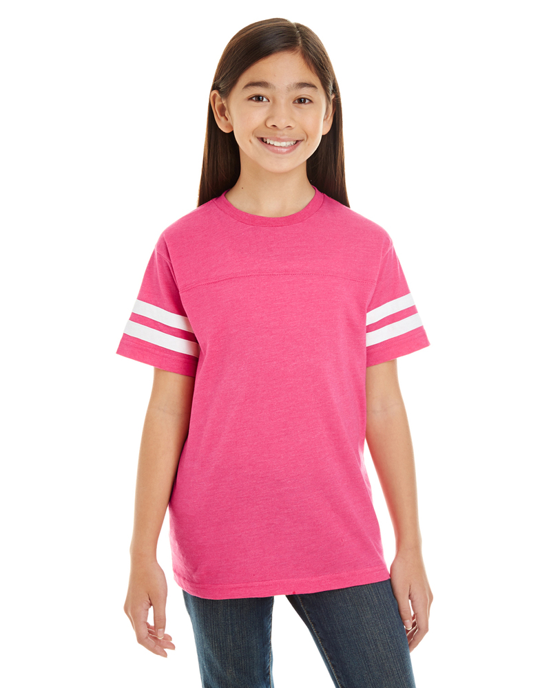 LAT 6137 Youth Football Fine Jersey T-Shirt Front Fullsize"