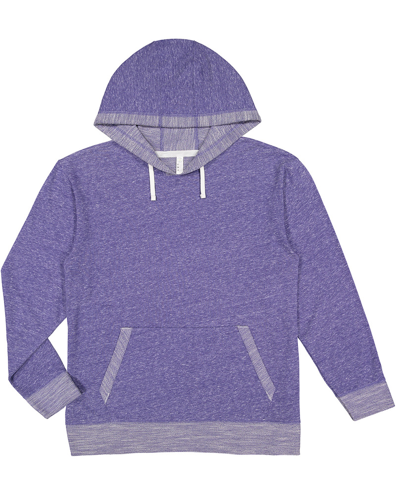 LAT 6779 Adult Harborside Melange French Terry Hooded Sweatshirt Front Fullsize"
