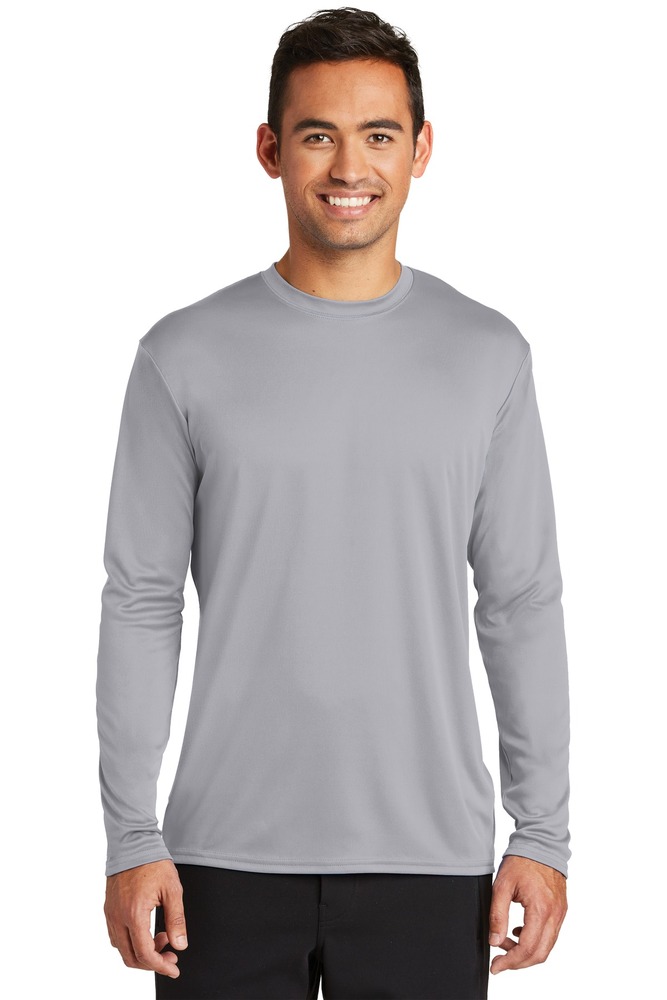 port & company pc380ls long sleeve performance tee Front Fullsize